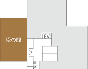 松の間 ホテルフロア平面図